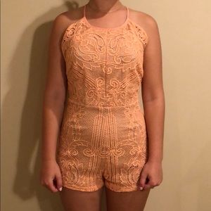 Peach romper size small